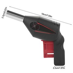 Barbecue Blower Charcoal Igniter Impact-Resistant Plastic No Batteries Required
