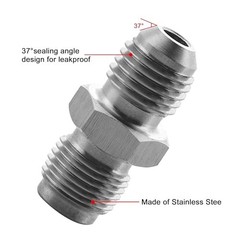 4AN Male Flare to M10 x 1.0 Male Metric Thread Brake Fitting AN4 to M10*1.0