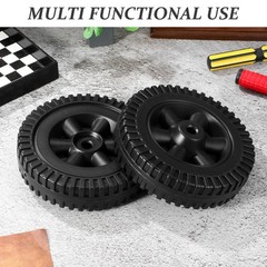 3PCS Replacement Wheels for Grill Carts: 6in Height X 1.6in Width X 0.4in Bore