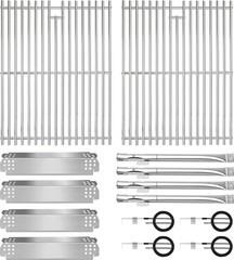 Nexgrill 720-0830H Grill Parts 17″ Grate Burner Heat Plate Igniter Kit