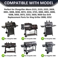 LS’BABQ 4 Pack Grill Grates for Chargriller 2121 2123 2222 2828 3001 3030 372…