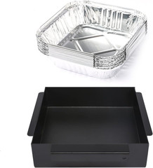 Grill Grease Drip Pan Replacement w 15 Foil Liners for Chargriller 5050 5650 BBQ