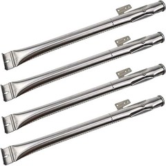 Stainless Steel Grill Burner Tubes Replacement for Gas Grills (4 Pack)