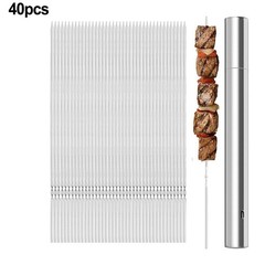 For Brazilian Barbecue Reusable Skewers No Spin Design 304 Food-Grade