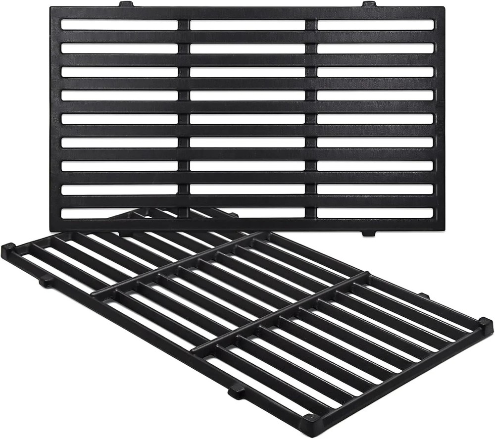 Criditpid 7637 Cast Iron Grill Cooking Grates for Weber Spirit I & II 200 Series