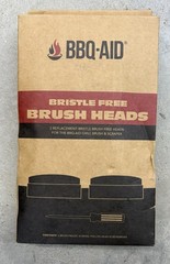 BBQ-Aid Bristle Free Grill Brush Replacement Heads 2-Pack NIB