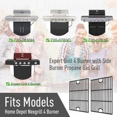 17 Inch Grill Grates for Nexgrill Home Depot 720-0830H 720-0783E 720-0670C, C…