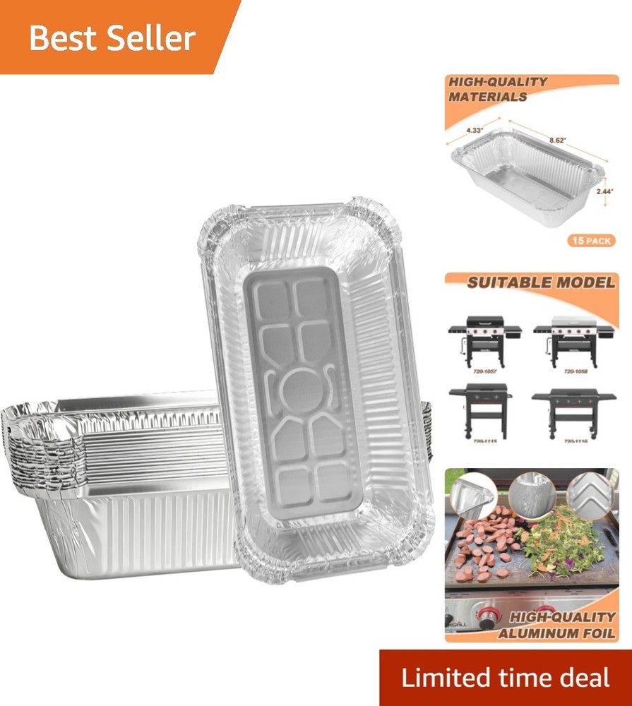 Durable 15-Pack Drip Cup Liners for Nexgrill Daytona Griddles – Easy Cleanup
