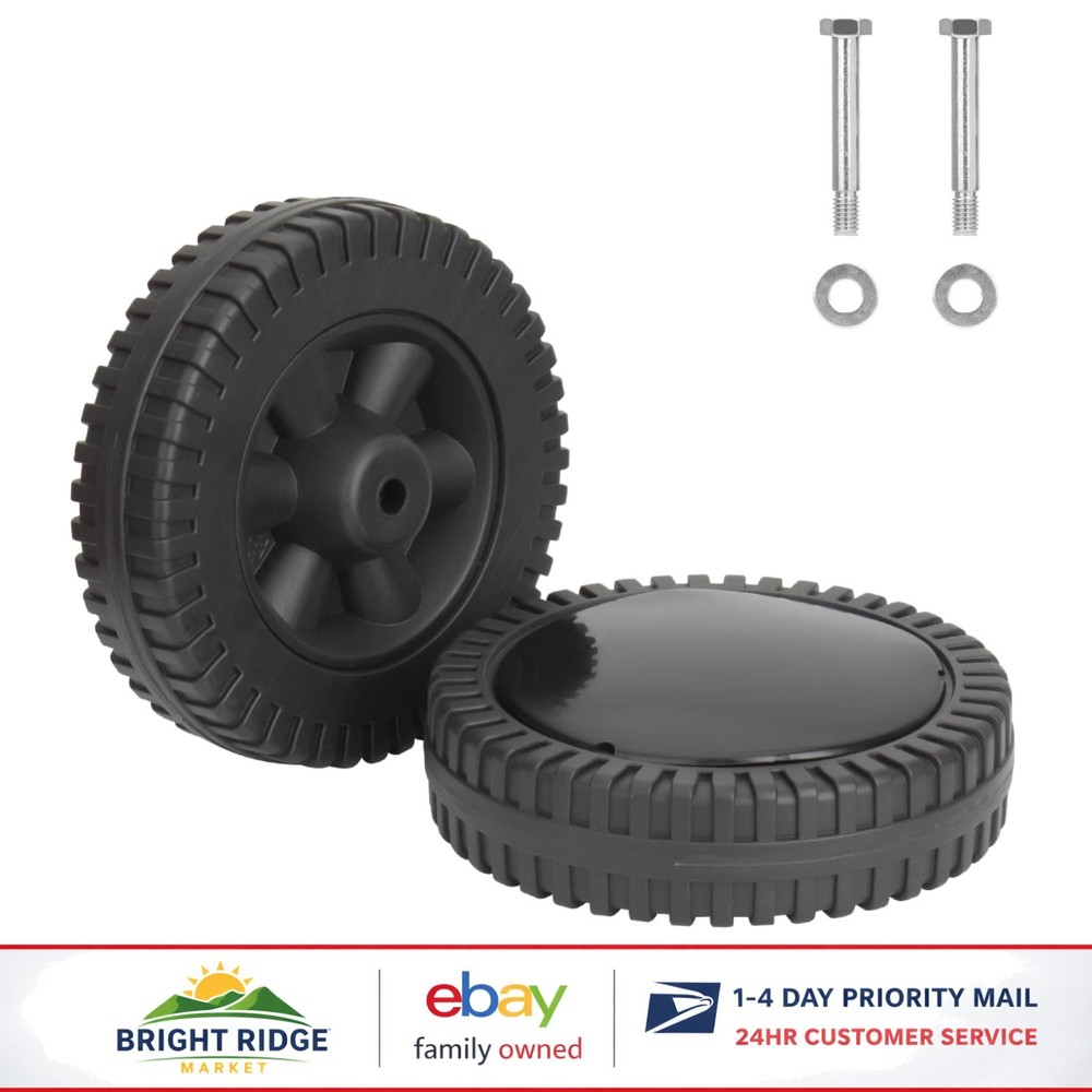 Compatible 6 Inch Grill Wheels for RoadTrip Models, Reinforced Plastic Design