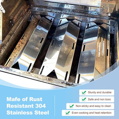 17 3/4” Stainless Steel Heat Plate and 19.25″ Cooking Grids for Jenn Air 720-033