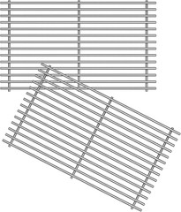 17 1/4″ Stainless Steel 7527 Cooking Grid Grates for Weber Spirit 300 Series, E-