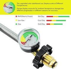 Mensi Propane Gas Hose 3/8″ Fittings 1/4″ NPT Male 3/8″ Male Flare 1/4