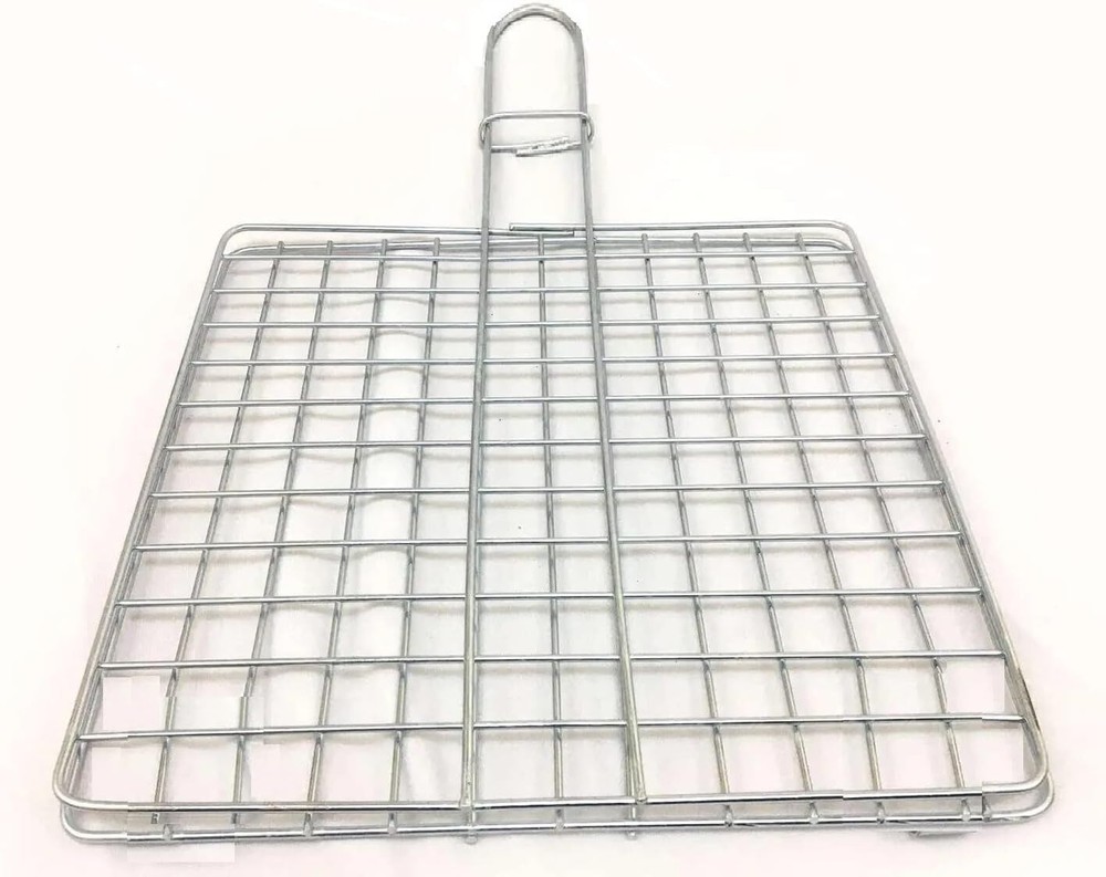Made in Mexico Fish Steak Kabob Vegetable BBQ Grill Portable Basket Rejilla P…