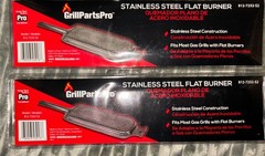 2 Brinkmann Grill Replacement Stainless Steel Flat Burner 812-7232-S2