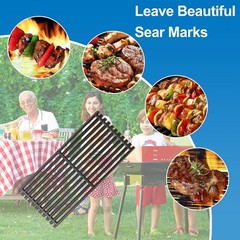 3-Burner Parts 17″ Cast Iron Grill Grates 463355220 463242516 463364824