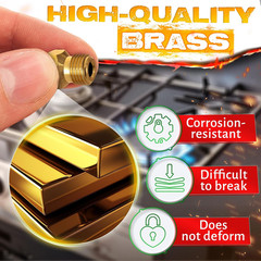 Natural Gas Orifice Conversion Kit – Propane Orifice Kit 10 Pcs Brass Jet Nozzle