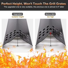 4 Pack Burner Tubes Ignitors Flame Tamers Replacement For Nexgrill 7200925P