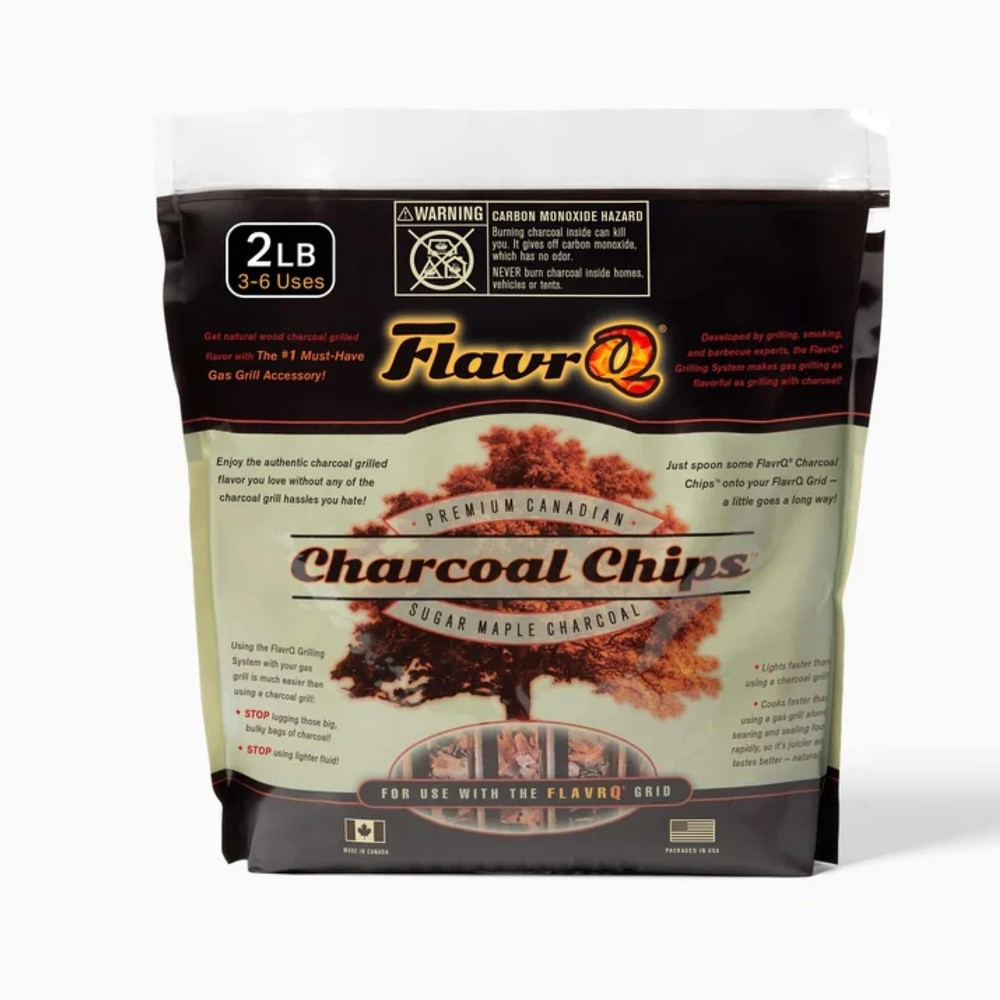 ® 2lb Bag of Charcoal Chips – Convert Gas Grill to Charcoal in Seconds – 100%…