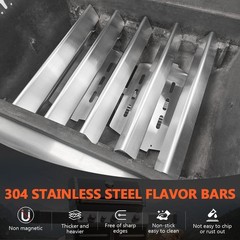 17.5″ Flavorizer Bars & Heat Deflectors for Genesis 300 Series Grills – Replacem