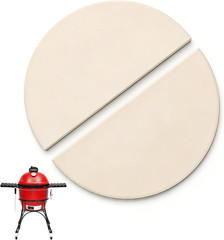 15″ Half-Moon Heat Deflector Plates for Kamado Joe Classic I, II, III, Big Green