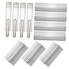 Stainless Steel 4pcs 16631 Flame Tamer Flavor bar Stainless Steel 4+3+4burners