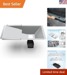Adjustable Grease Tray for 3/4/5 Burner Gas Grills – Easy to Clean & Maintain