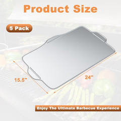 5 Pack Drip Tray Liners for Traeger Timberline 850 Series Pellet Grills, BAC522