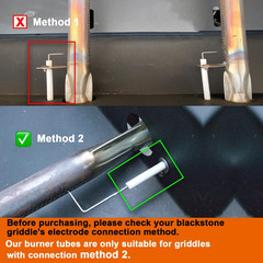 Delsbbq Tube Burner Replacement for Blackstone 36 Inch Grill- B036 4-Pack Stainl