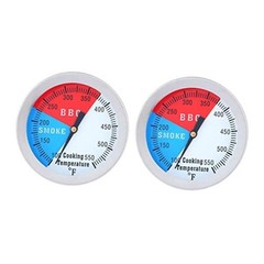 2PCS BBQ Thermometer Gauge, 2 inch 550F Grill Indicator Temperature