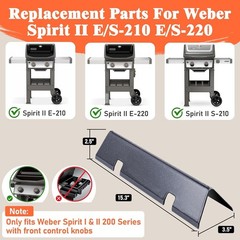 Flavorizer Bars for Weber Spirit 7635 15.3 Inch I & II 200 Series Spirit Grills