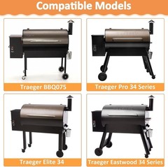 BBQ-PLUS BAC-006 Drip Pan Heat Baffle Replacement Parts for Traeger 34 Series…