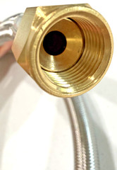 5FT Two Stage Propane Regulator Hose Gauge QCC1 3/8 Flare 180000 BTU CSA