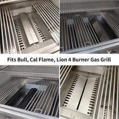 16631 Flame Tamer & Heat Shield Replacement for Bull, Cal Flame, & Lion Grills