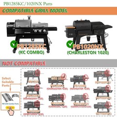 Combo Grill Replacement Parts – Flame Broiler Slide Cover & Heat Deflector for P