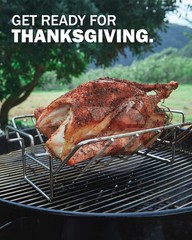 Rib and Roast Rack for Big Green Egg, Turkey Roasting Large, U-Roasting