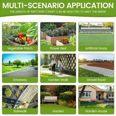 4FT x 100FT Weed Barrier Landscape Fabric Heavy Duty, 3.2oz Gardening Weed Co…