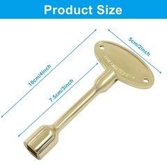1 Pack 4 Inch Universal Gas Valve Key, Fits 1/4″ and 5/16″ Fireplace Replacem…