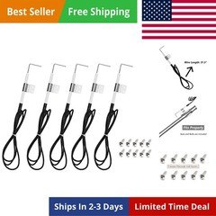 5 Pack Grill Ignitor Electrode with 3.5″ Wire Replacement kit for Home Depot …