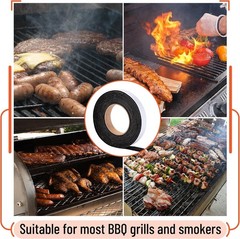 Durable High-Temperature Smoker Gasket 15 FT – 7/8″ x 1/8″ for Enhanced Cooking