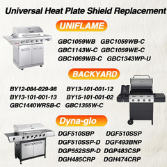 Grill Heat Plates & Burner Tubes for Outdoor Gourmet Backyard Uniflame Tera Gear