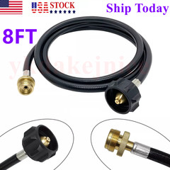 8FT Propane Tank Adapter Hose 1lb to 20lb Converter for QCC1/Type1 Tank
