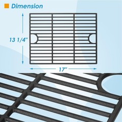 17″ Grill Grates Parts for Nexgrill 4-Burner 720-0830H 720-0783E Nexgrill Par…