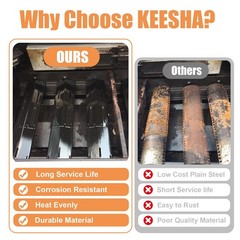 KEESHA 11.75″ to 21″ Adjustable Porcelain Steel Heat Plate Shield