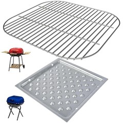 Grill Parts for Aussie Charcoal Grill Parts Americana 1PC Set-Grate+ Ash Pan