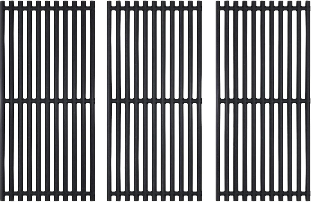 Replacement Grill Grates for 3 Burner Gas Grill – 17 Inch Cast Iron Cooking Grid