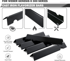 Flavorizer Bars 5pc Weber Genesis II 300 Series E-310 E-330 GS4 Front Ctrl 66032