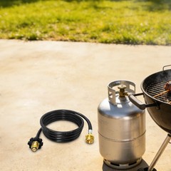 10Ft POL Fitting Propane Hose Compatible with Buddy Heater Connect 5-40LB Tank