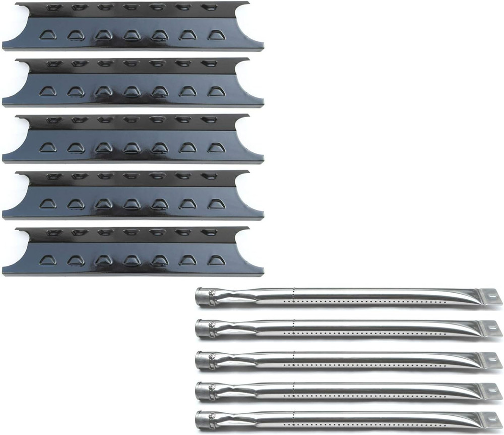 Grill Repair Kit 5 Burners & Heat Plates 16 3/4”x3 1/2” Replacement for Grills