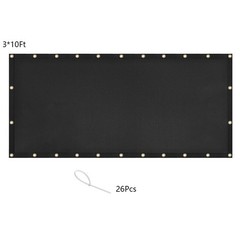 BBQ Heat Insulation Cover Fireproof Shield for Decks Easy Rinse After Use
