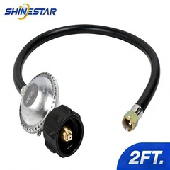 2Ft. Propane Gas Pit Grill Hose and Regulator for Weber Genesis Series BBQ Grill